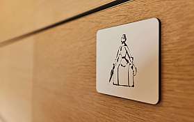 Symbol für Damen-WC