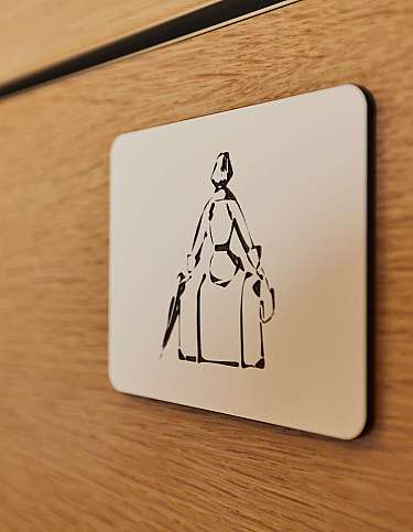 Symbol für Damen-WC